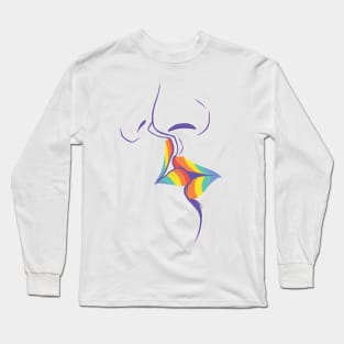 Lesbian Kiss Long Sleeve T-Shirt